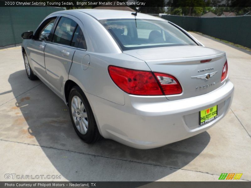 Bright Silver Metallic / Dark Slate Gray 2010 Chrysler Sebring Touring Sedan