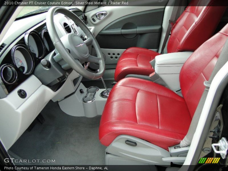 Silver Steel Metallic / Radar Red 2010 Chrysler PT Cruiser Couture Edition