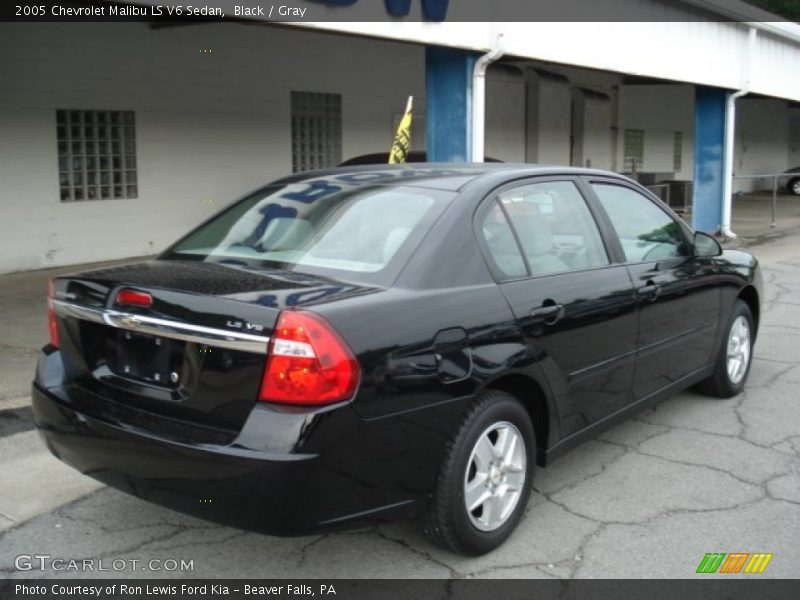 Black / Gray 2005 Chevrolet Malibu LS V6 Sedan