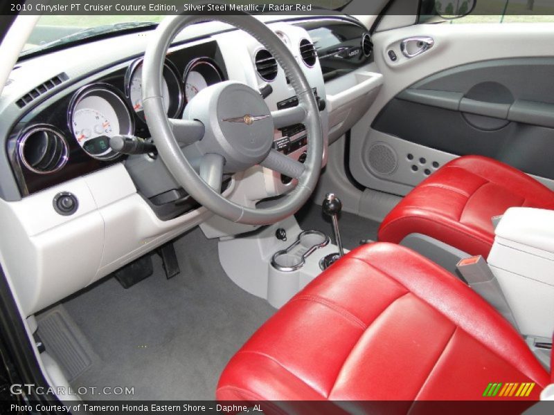 Silver Steel Metallic / Radar Red 2010 Chrysler PT Cruiser Couture Edition
