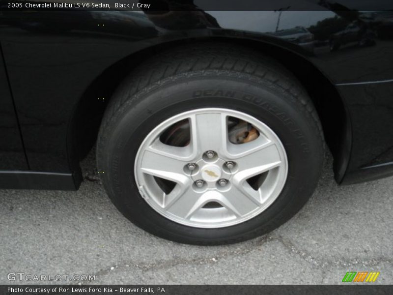 Black / Gray 2005 Chevrolet Malibu LS V6 Sedan