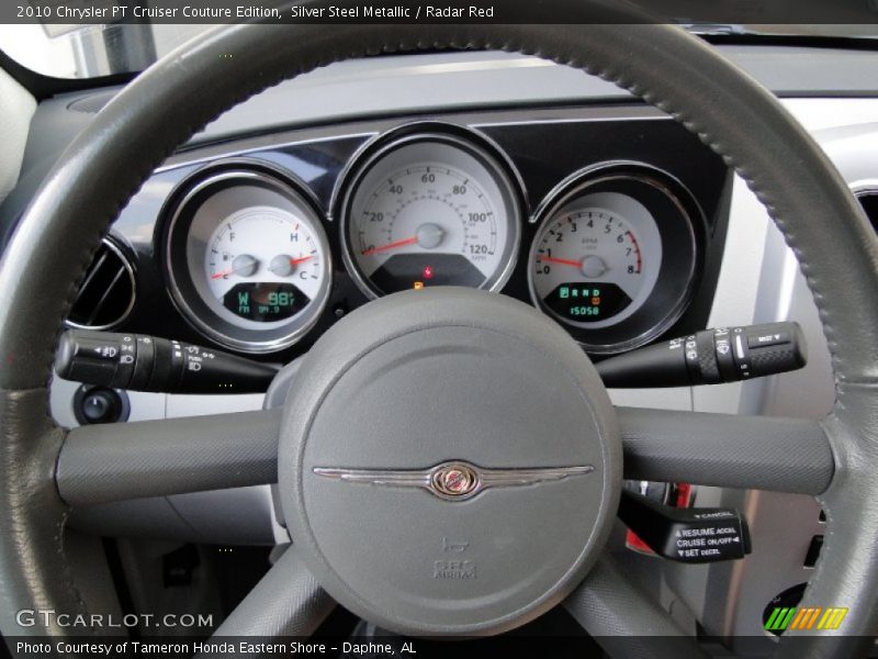 Silver Steel Metallic / Radar Red 2010 Chrysler PT Cruiser Couture Edition