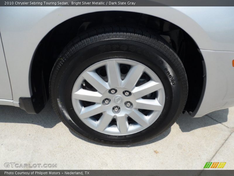 Bright Silver Metallic / Dark Slate Gray 2010 Chrysler Sebring Touring Sedan