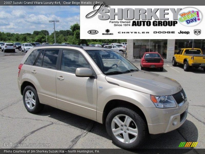 Clear Beige Metallic / Beige 2007 Suzuki Grand Vitara Luxury 4x4