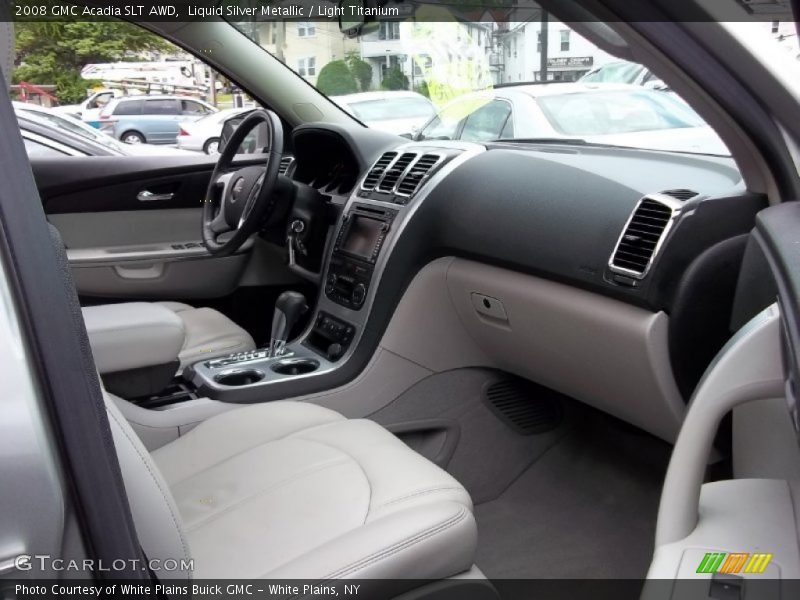 Liquid Silver Metallic / Light Titanium 2008 GMC Acadia SLT AWD