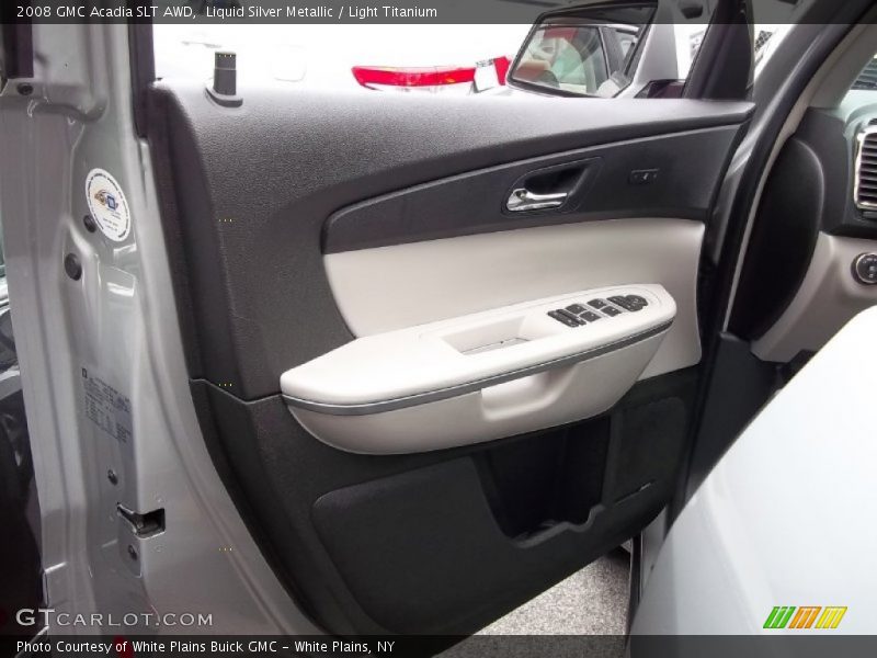 Liquid Silver Metallic / Light Titanium 2008 GMC Acadia SLT AWD