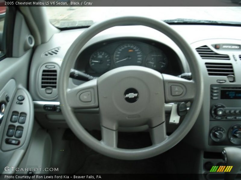 Black / Gray 2005 Chevrolet Malibu LS V6 Sedan