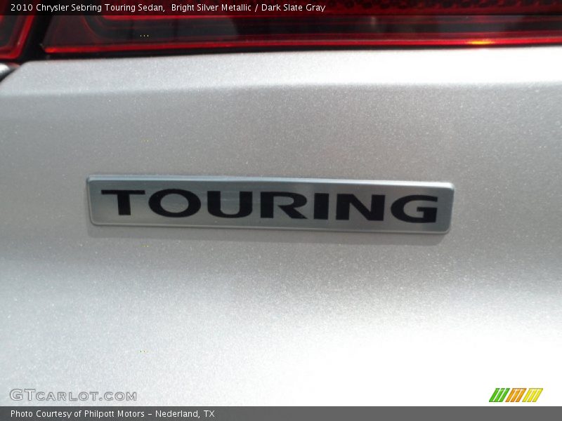 Bright Silver Metallic / Dark Slate Gray 2010 Chrysler Sebring Touring Sedan