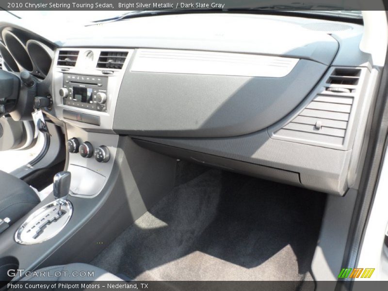 Bright Silver Metallic / Dark Slate Gray 2010 Chrysler Sebring Touring Sedan