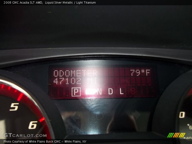 Liquid Silver Metallic / Light Titanium 2008 GMC Acadia SLT AWD