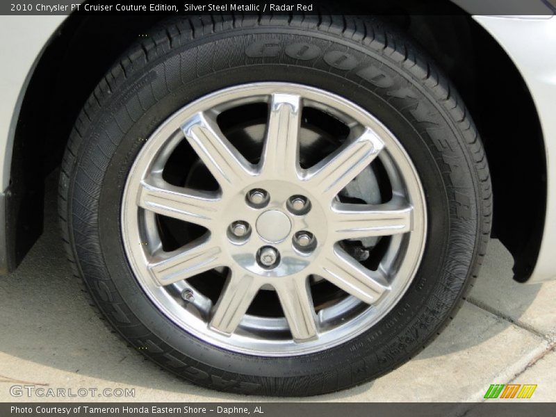Silver Steel Metallic / Radar Red 2010 Chrysler PT Cruiser Couture Edition
