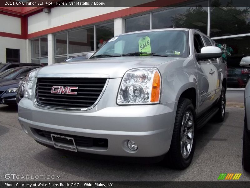 Pure Silver Metallic / Ebony 2011 GMC Yukon SLT 4x4