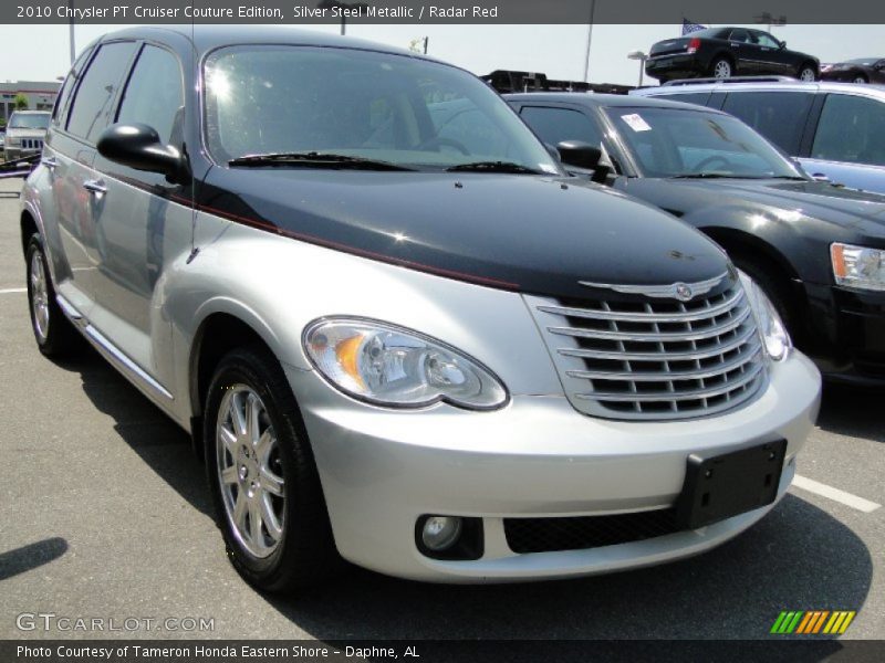 Silver Steel Metallic / Radar Red 2010 Chrysler PT Cruiser Couture Edition