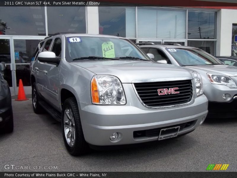 Pure Silver Metallic / Ebony 2011 GMC Yukon SLT 4x4
