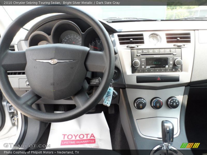 Bright Silver Metallic / Dark Slate Gray 2010 Chrysler Sebring Touring Sedan