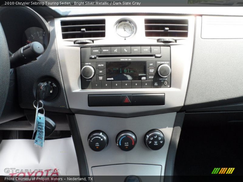 Bright Silver Metallic / Dark Slate Gray 2010 Chrysler Sebring Touring Sedan