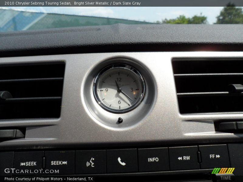 Bright Silver Metallic / Dark Slate Gray 2010 Chrysler Sebring Touring Sedan