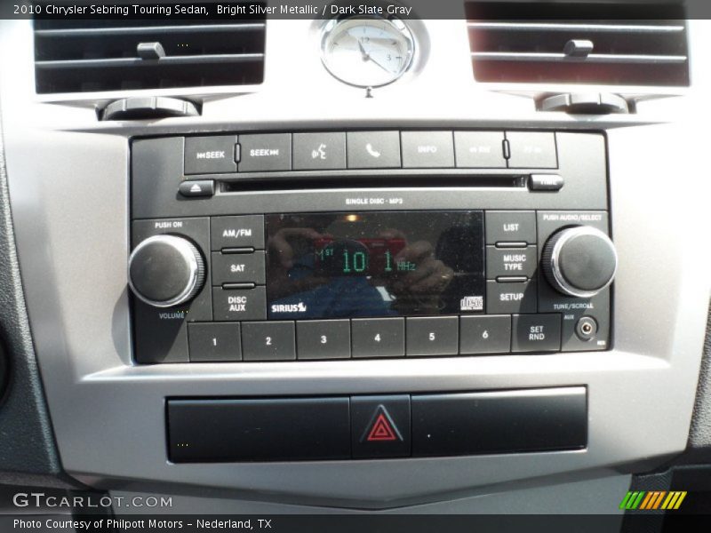 Bright Silver Metallic / Dark Slate Gray 2010 Chrysler Sebring Touring Sedan