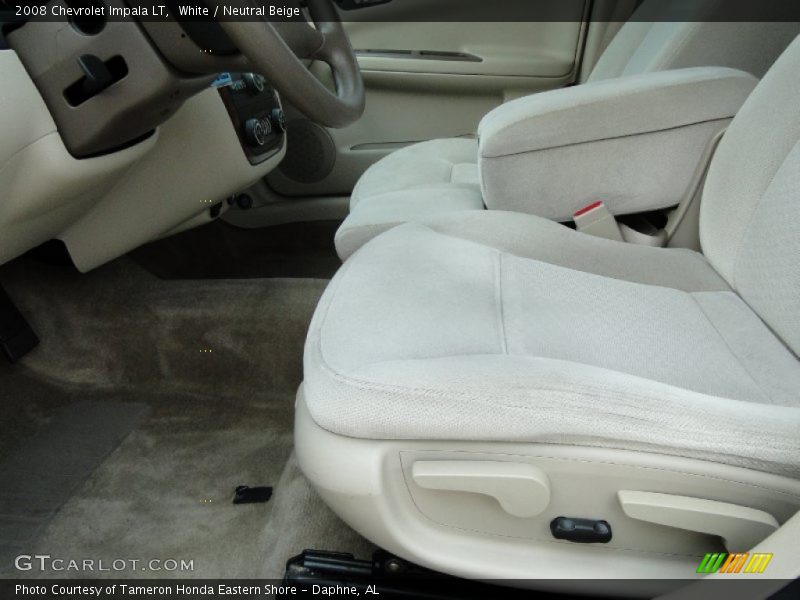 White / Neutral Beige 2008 Chevrolet Impala LT