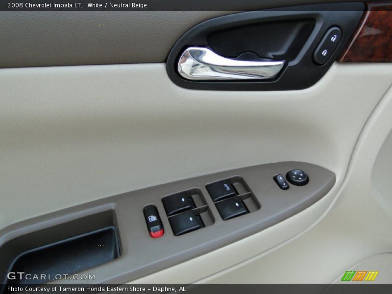 White / Neutral Beige 2008 Chevrolet Impala LT