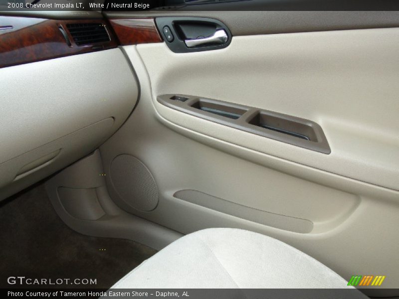 White / Neutral Beige 2008 Chevrolet Impala LT