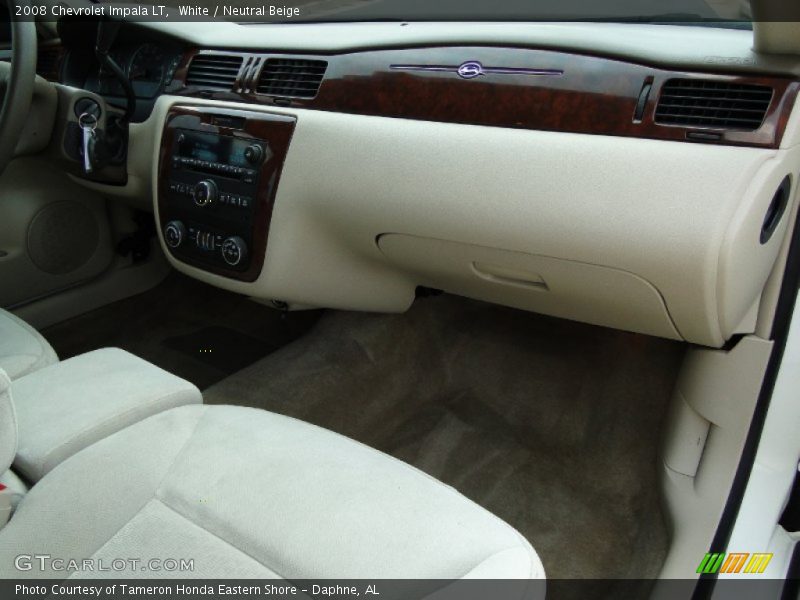 White / Neutral Beige 2008 Chevrolet Impala LT
