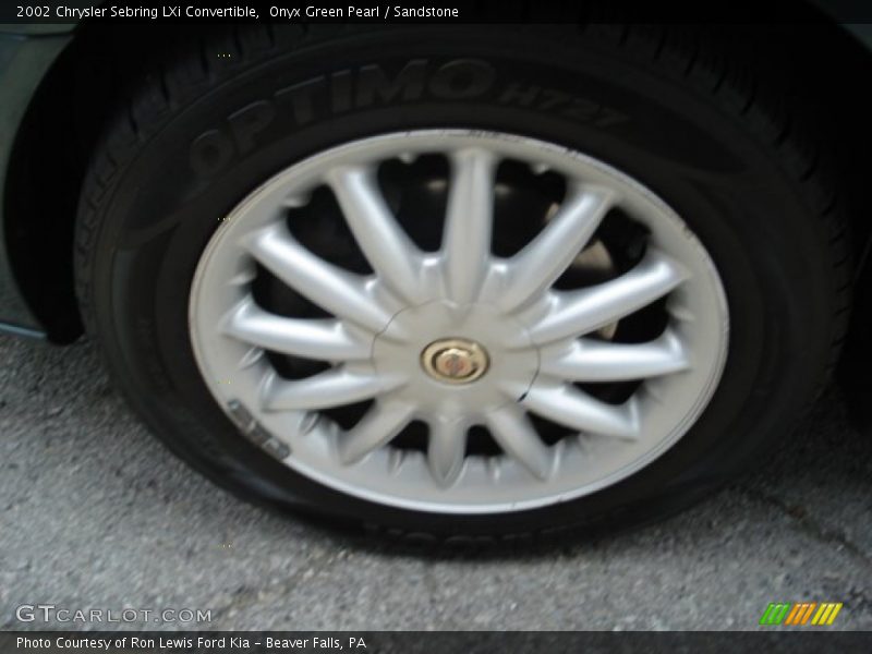 Onyx Green Pearl / Sandstone 2002 Chrysler Sebring LXi Convertible