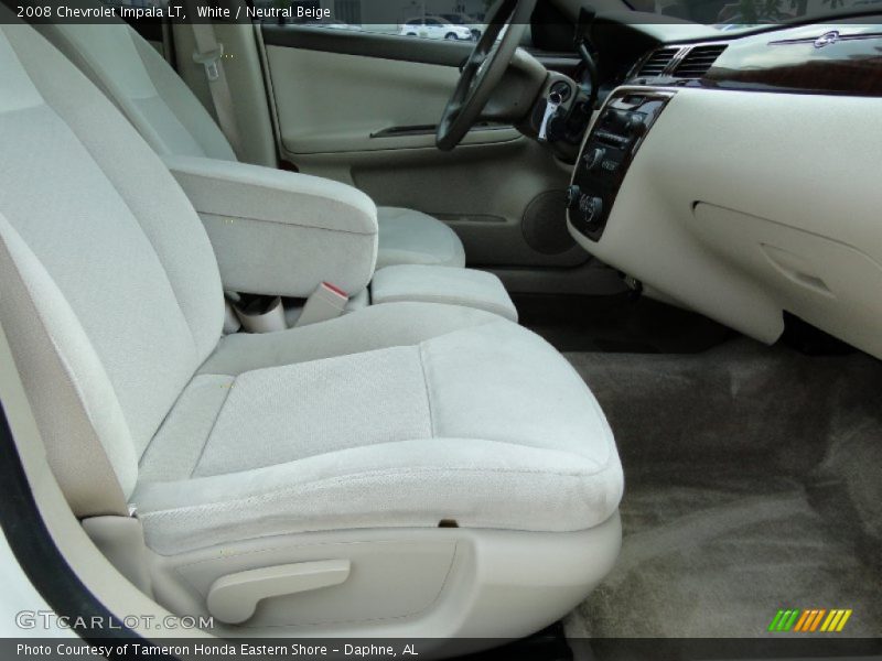 White / Neutral Beige 2008 Chevrolet Impala LT
