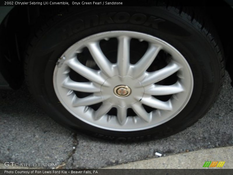 Onyx Green Pearl / Sandstone 2002 Chrysler Sebring LXi Convertible