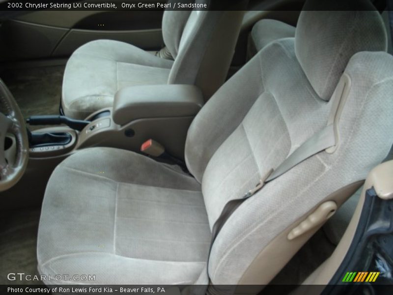 Onyx Green Pearl / Sandstone 2002 Chrysler Sebring LXi Convertible