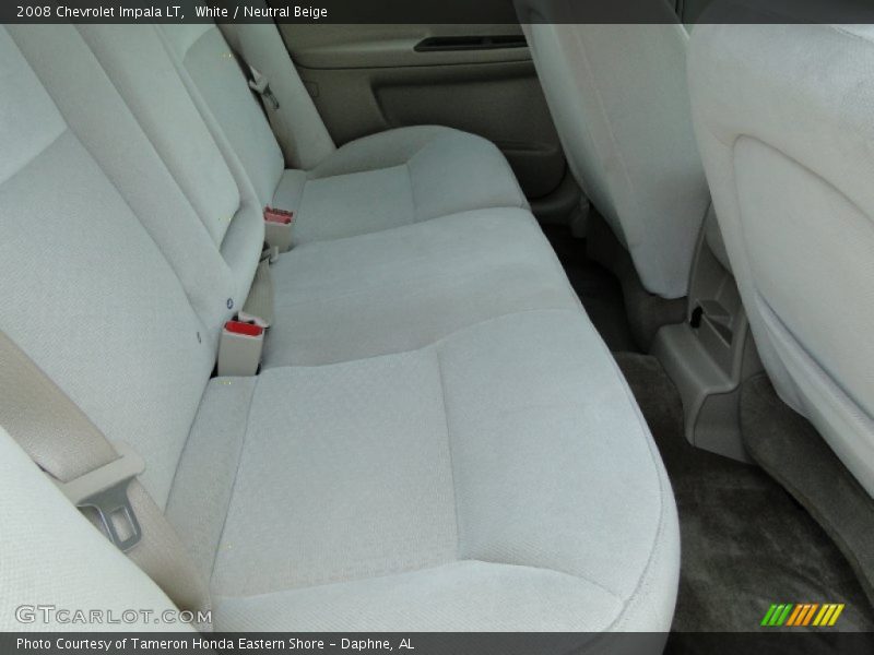 White / Neutral Beige 2008 Chevrolet Impala LT