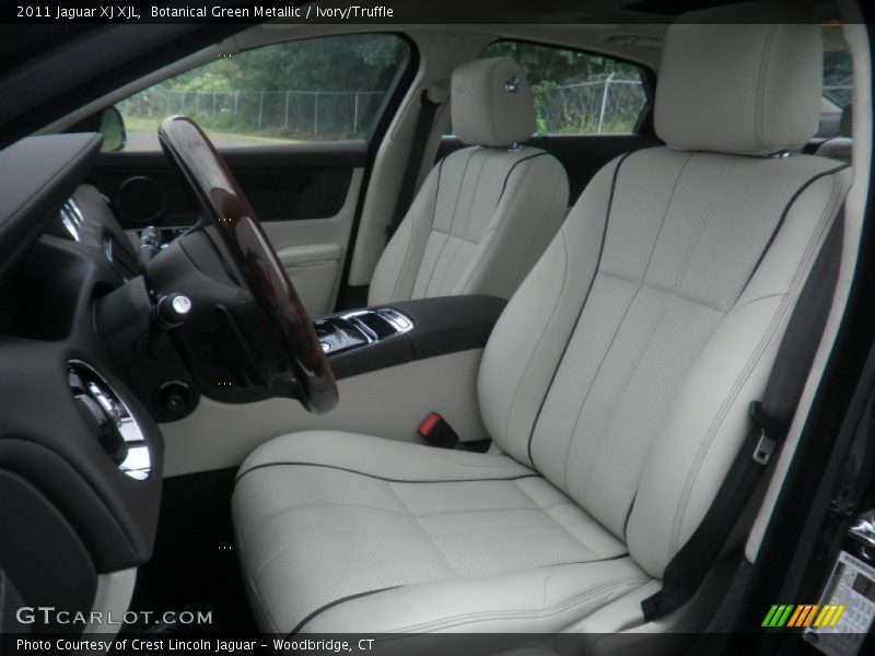 Botanical Green Metallic / Ivory/Truffle 2011 Jaguar XJ XJL