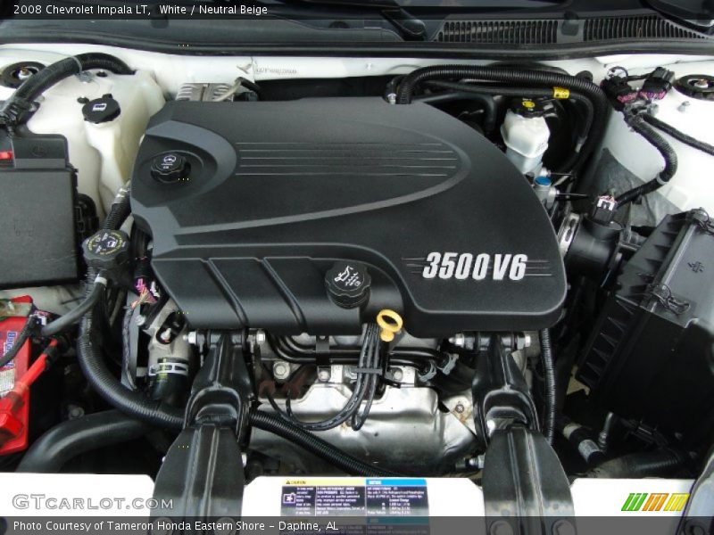 White / Neutral Beige 2008 Chevrolet Impala LT
