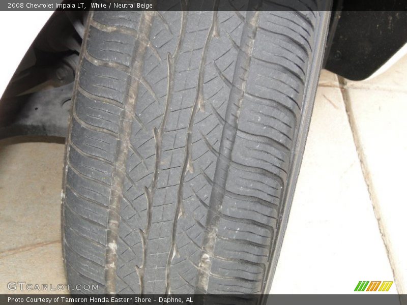 White / Neutral Beige 2008 Chevrolet Impala LT