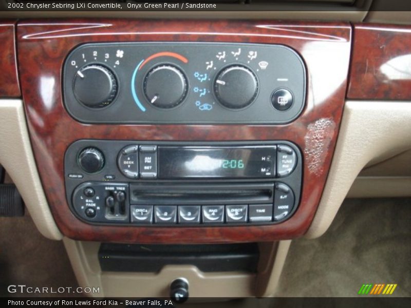 Onyx Green Pearl / Sandstone 2002 Chrysler Sebring LXi Convertible