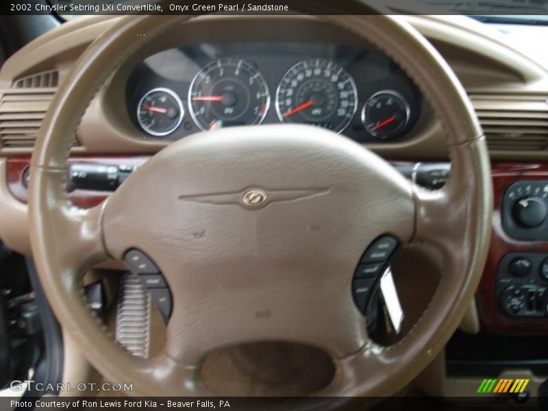 Onyx Green Pearl / Sandstone 2002 Chrysler Sebring LXi Convertible