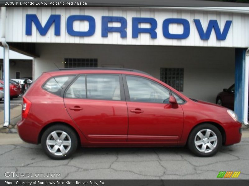 Volcanic Red / Beige 2008 Kia Rondo LX V6