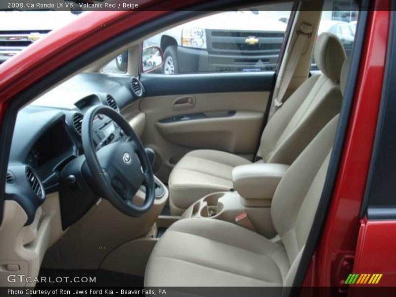 Volcanic Red / Beige 2008 Kia Rondo LX V6