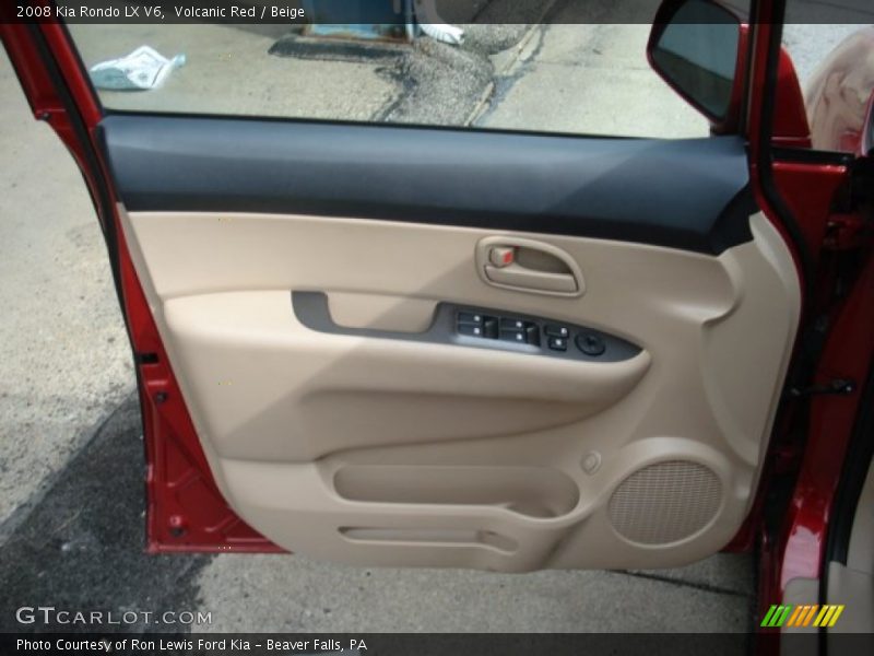 Volcanic Red / Beige 2008 Kia Rondo LX V6