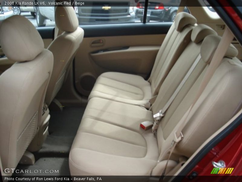 Volcanic Red / Beige 2008 Kia Rondo LX V6