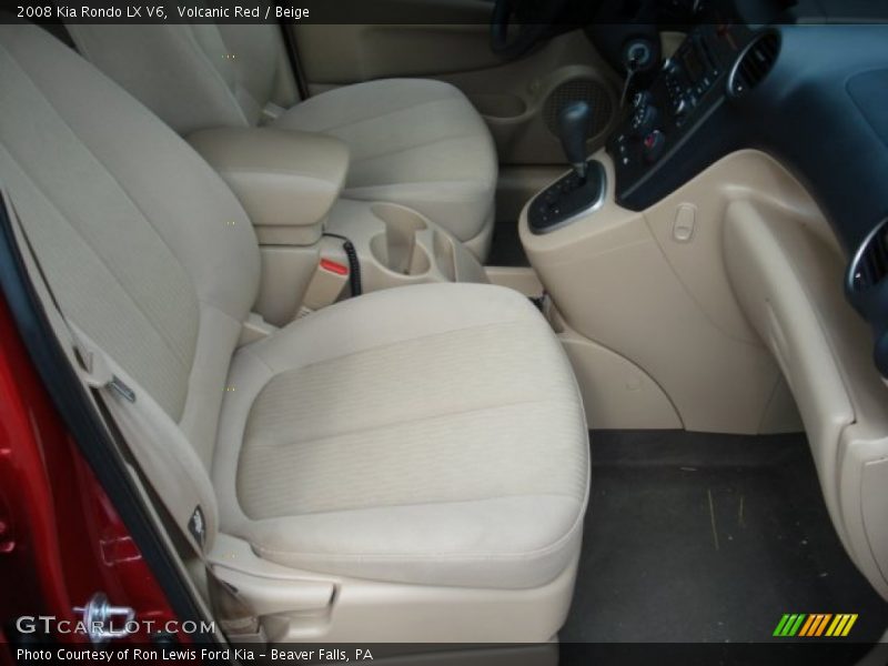 Volcanic Red / Beige 2008 Kia Rondo LX V6