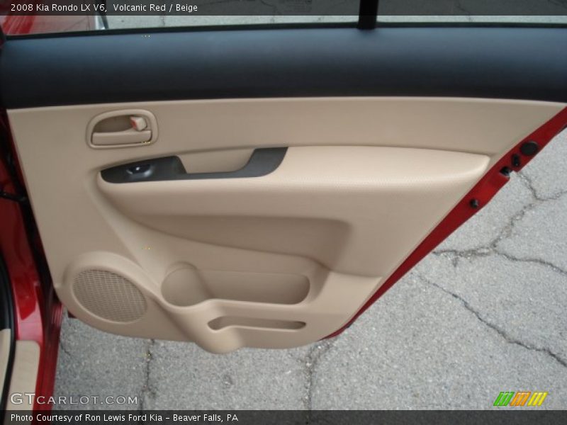 Volcanic Red / Beige 2008 Kia Rondo LX V6
