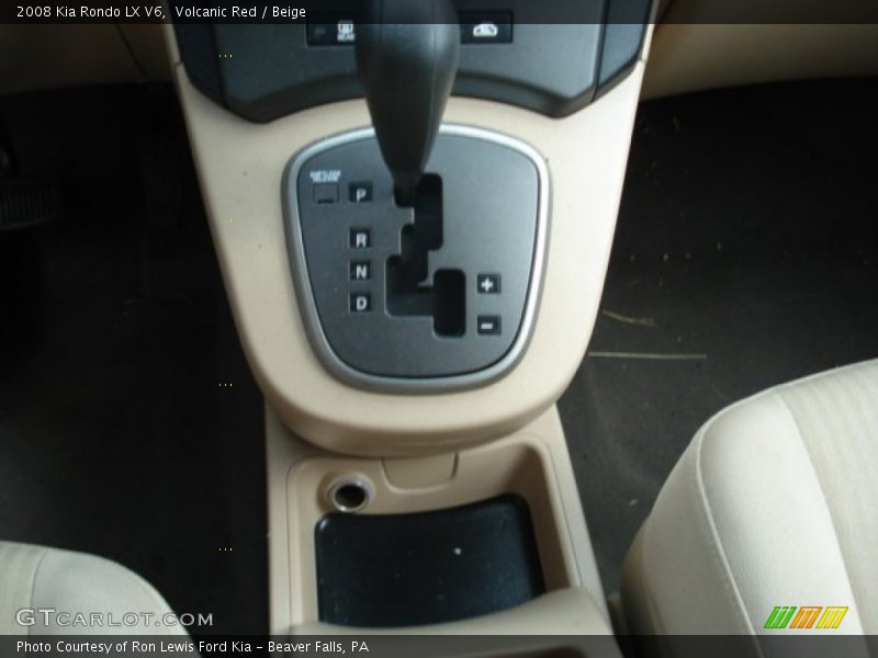 Volcanic Red / Beige 2008 Kia Rondo LX V6