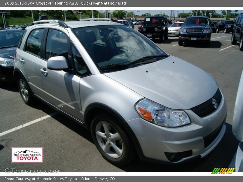 Quicksilver Metallic / Black 2009 Suzuki SX4 Crossover Touring AWD