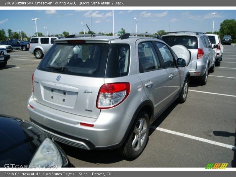 Quicksilver Metallic / Black 2009 Suzuki SX4 Crossover Touring AWD