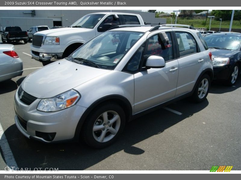 Quicksilver Metallic / Black 2009 Suzuki SX4 Crossover Touring AWD