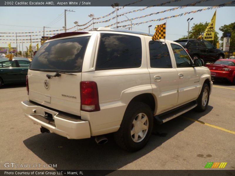 Aspen White / Shale 2002 Cadillac Escalade AWD