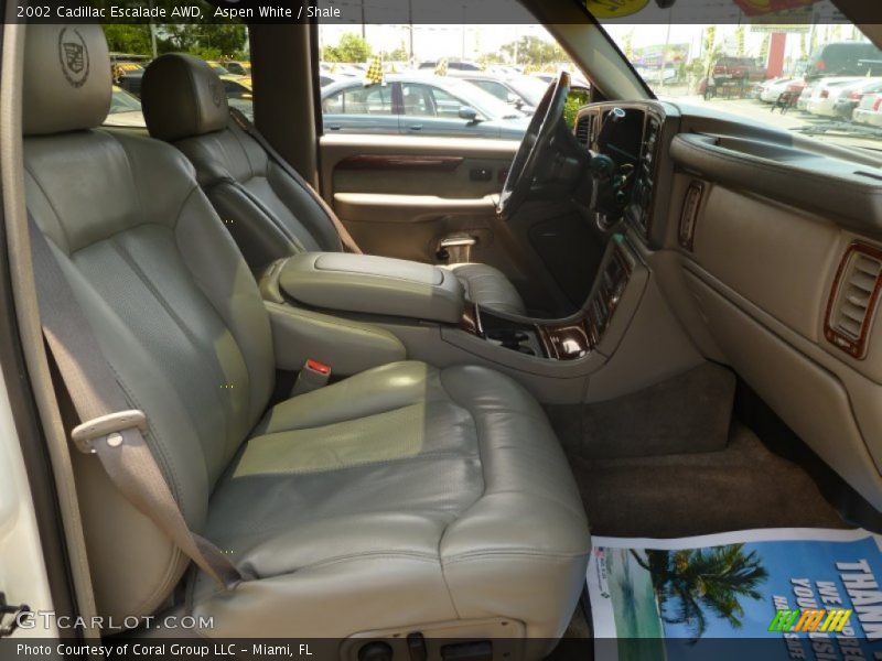 Aspen White / Shale 2002 Cadillac Escalade AWD