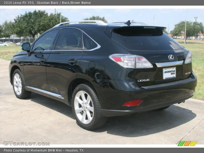 Obsidian Black / Black/Brown Walnut 2010 Lexus RX 350