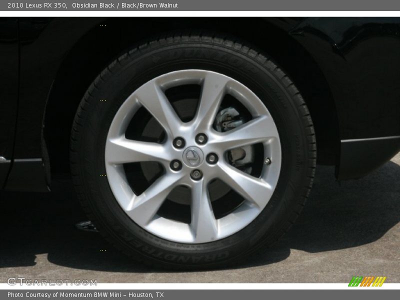 Obsidian Black / Black/Brown Walnut 2010 Lexus RX 350